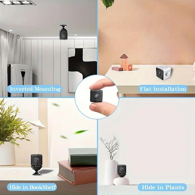 Smart Home Security Camera - Modern Tech Cube Design