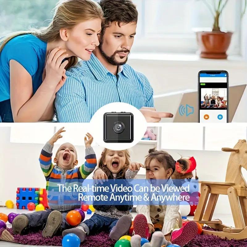 Smart Home Security Camera - Modern Tech Cube Design