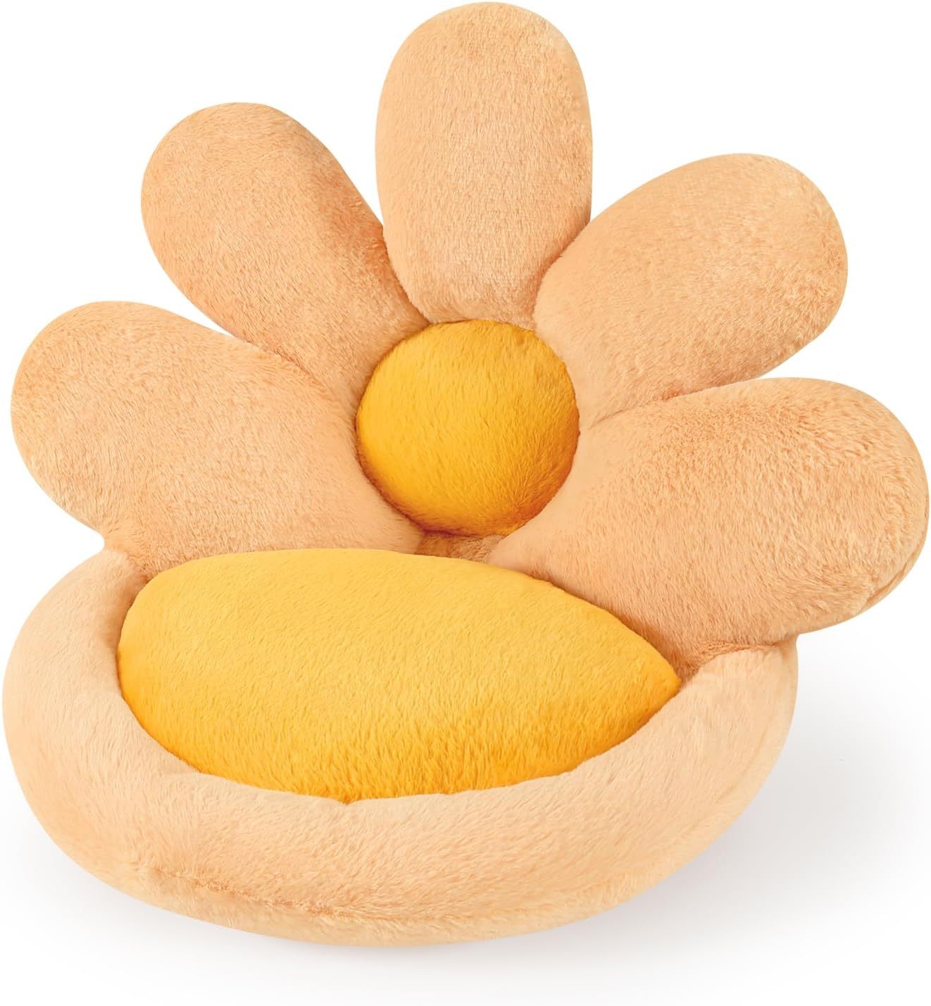 Round Nesting Cat Scratching Board - Flower Shape Seat Cushion Comfy Gaming Chair Pet Mat 19 Inch