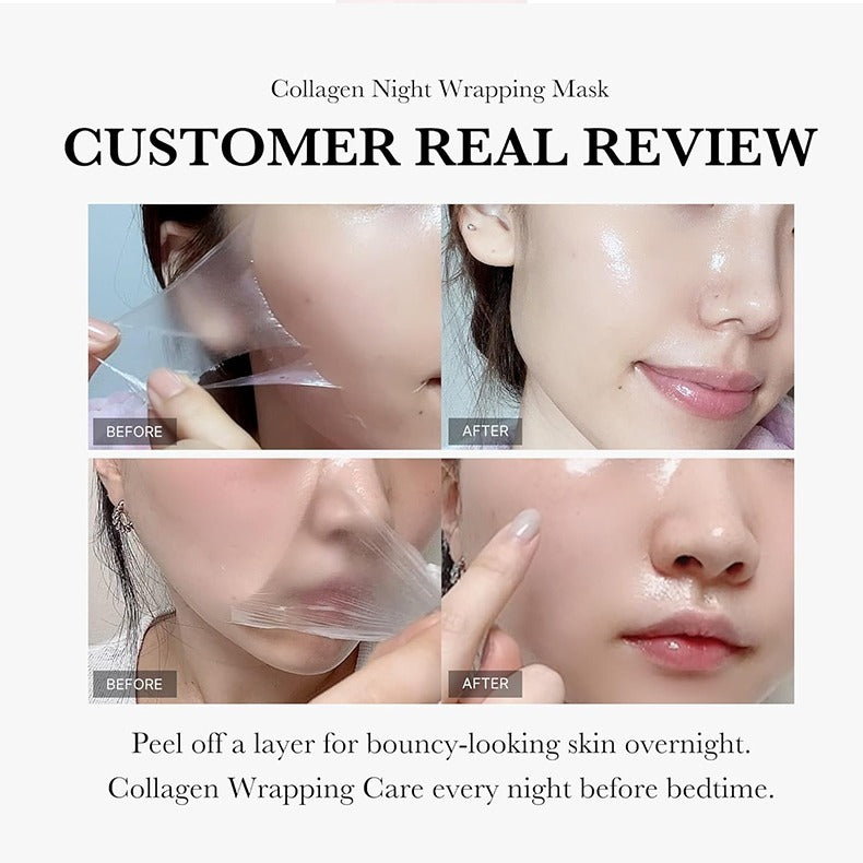 Collagen Mask, Suitable For The Whole Face, Good Rejuvenating Products, Selected Types Of Masks, Firming, Anti-wrinkle, Hydrating And Brightening Skin