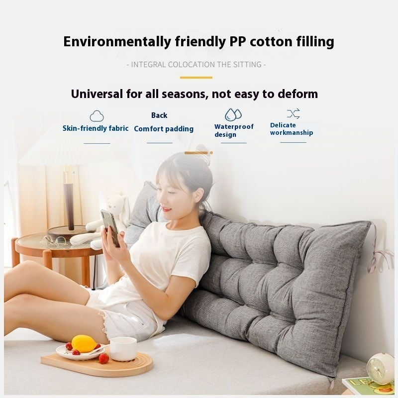 Waterproof Big Backrest Rocking Chair Cushion Bedroom Sofa Waist Pillow Bedside Cushion