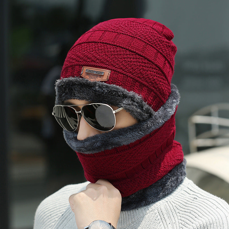 Premium Winter Beanie Hat & Scarf Set - Thick Fleece Lined Knit Cap with Neck Warmer for Men & Women