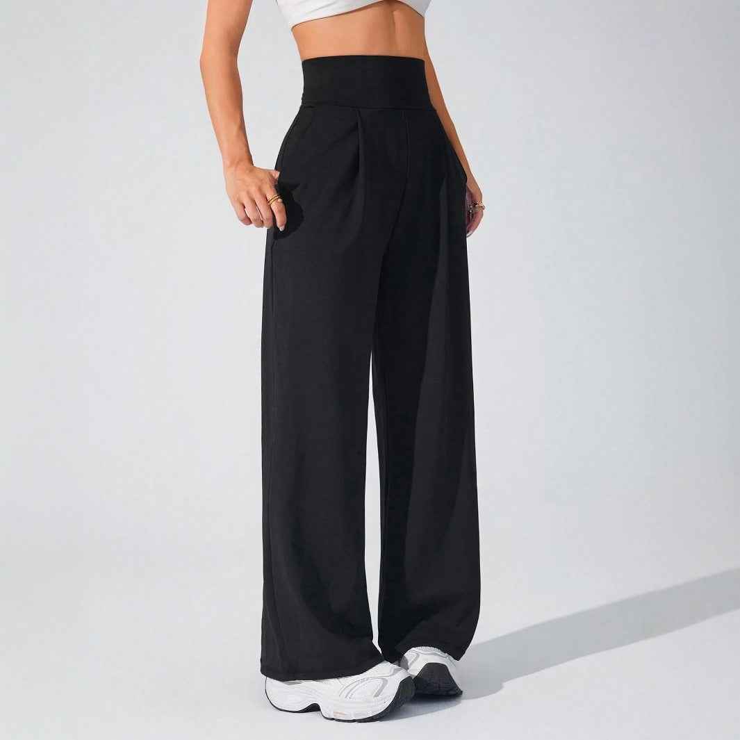 Ladies' Slimming High-Waisted Straight Pants