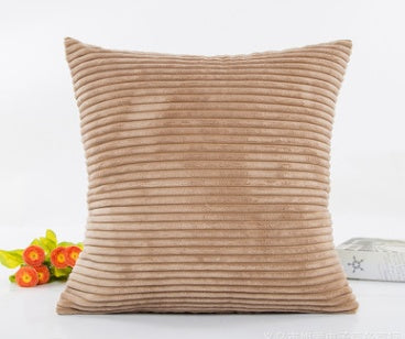 2.5 corn strips corduroy plush plain hug pillowcase cushion set without core