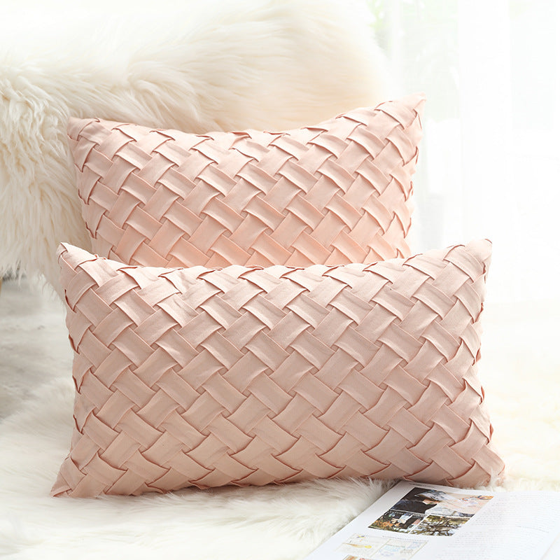 Buckskin woven cushion cover