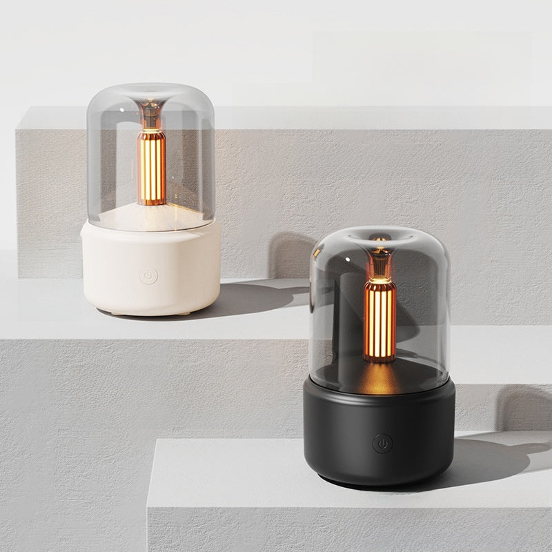 Ultrasonic Aromatherapy Humidifier - Candlelight Design Diffuser