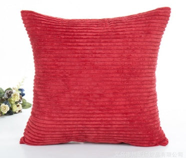 2.5 corn strips corduroy plush plain hug pillowcase cushion set without core