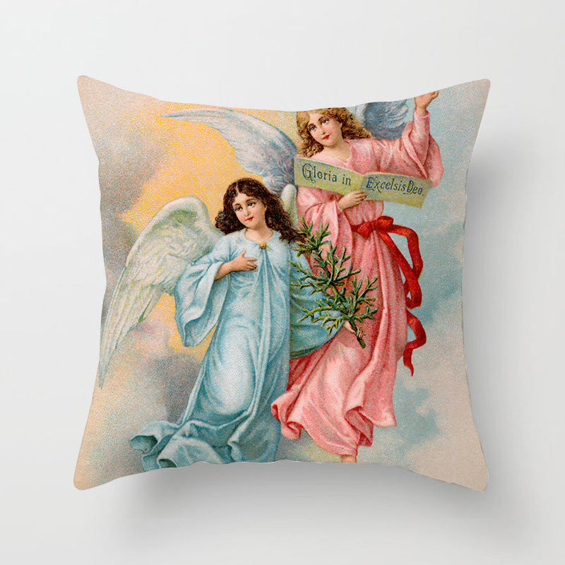 Holiday Home Decoration Cushion Cover - Festive Seasonal Throw Pillow Case for Celebrations