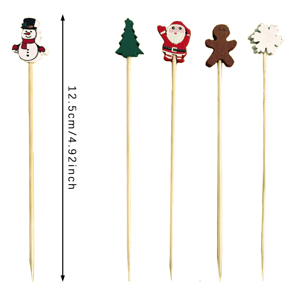 100 Pieces Christmas Cocktail Picks - Festive Party Accessories