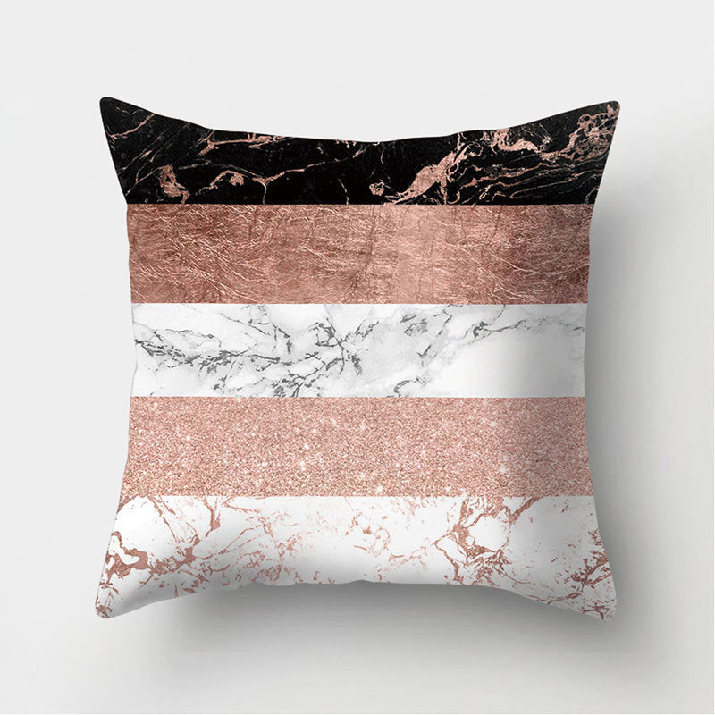 Leather Velvet Pillowcase Sofa Cushion Cover - Luxury Textured Throw Pillow for Home