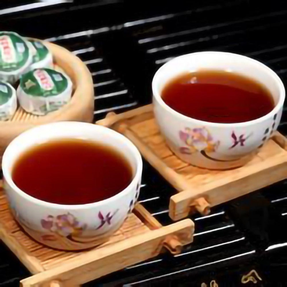 50g Yunnan Matured Pu'er Mini Pellet, Xinyi Glutinous Rice Aroma Ripe Pu'er