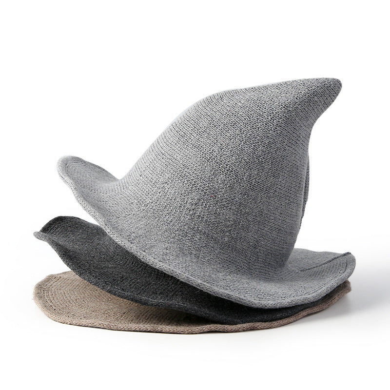 Halloween Wool Wizard Hat - European American Style Costume Accessory