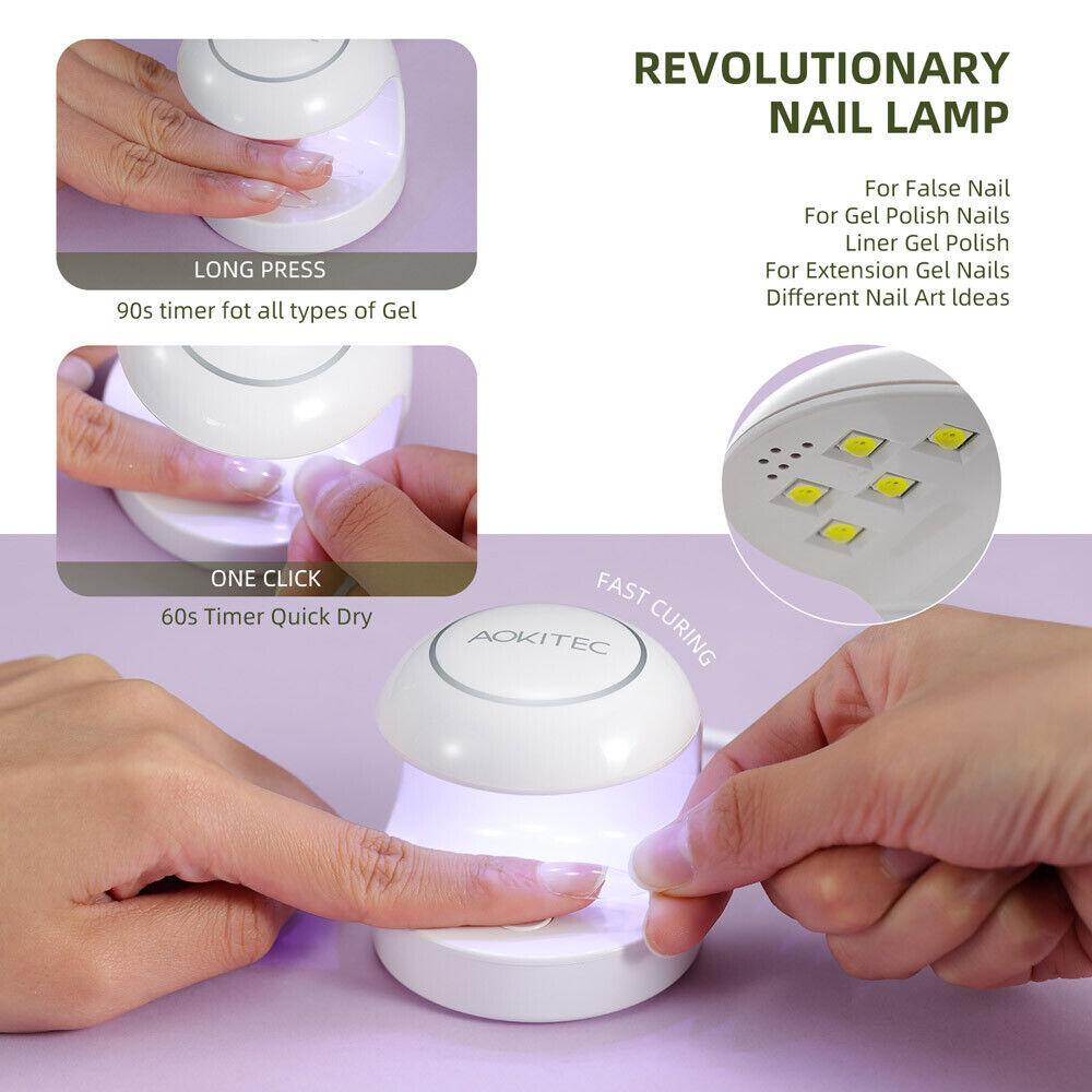 504-piece Full-coverage Nail Patch Set With 4-in-1 Nail Glue And Gel For Nail Extension Salons