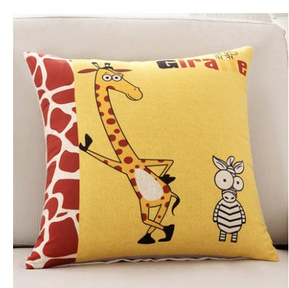 Square back cushion head cushion set square pillow cartoonpillow core pillow car small animal sofa