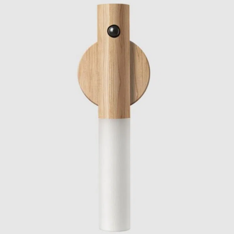 Solid Wood Motion Sensing Night Light - USB Rechargeable