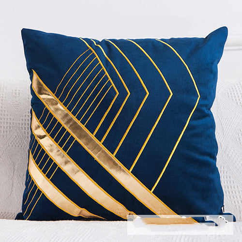 Golden Sofa Pillow Office Car Lumbar Cushion