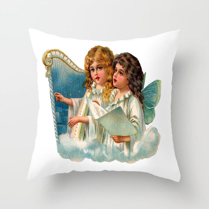 Holiday Home Decoration Cushion Cover - Festive Seasonal Throw Pillow Case for Celebrations