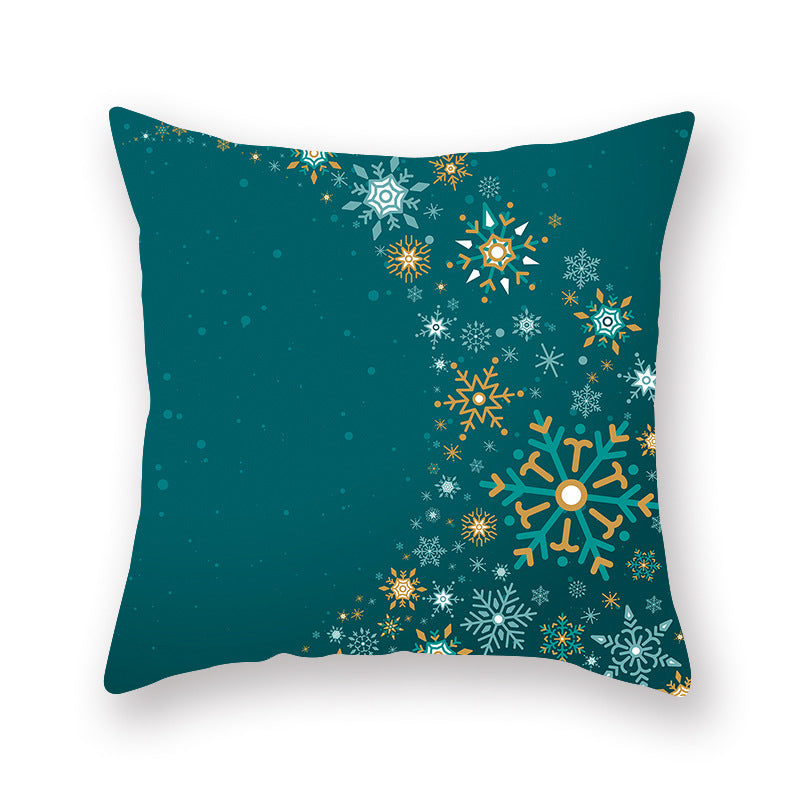 Christmas new peach skin cushion pillowcase