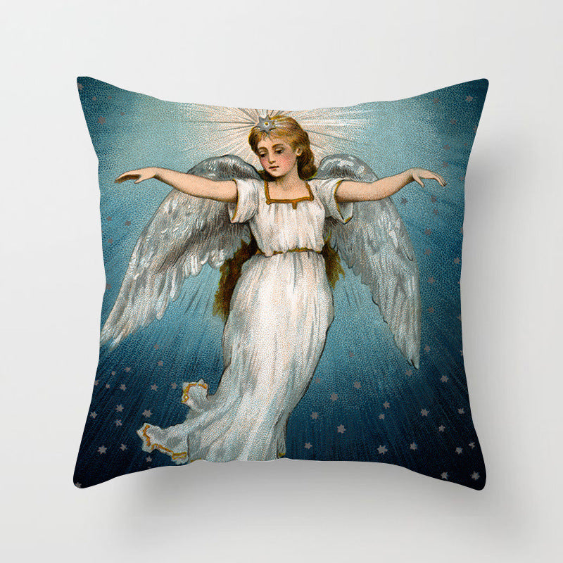 Holiday Home Decoration Cushion Cover - Festive Seasonal Throw Pillow Case for Celebrations