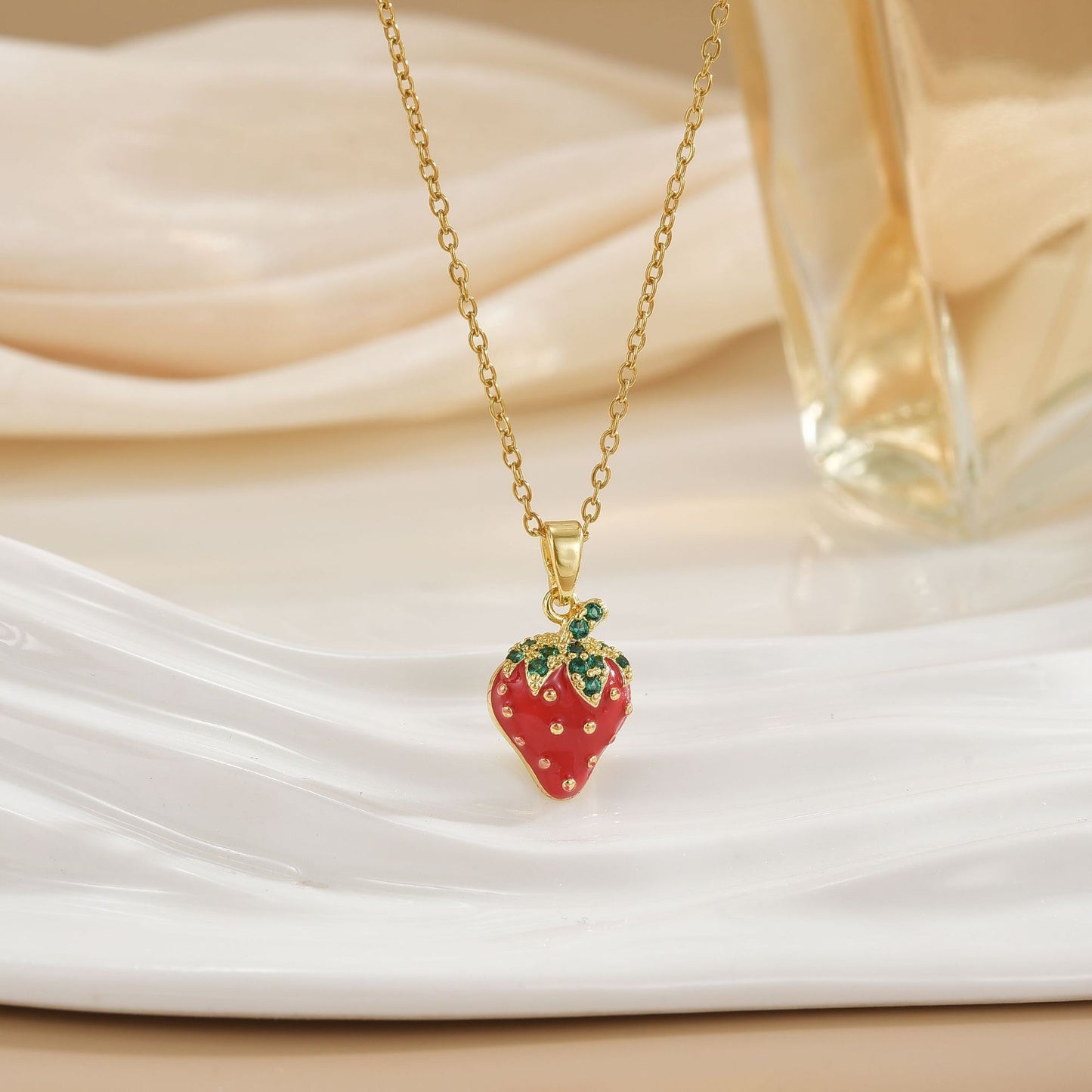 Women's Fashion Trendy Strawberry Cute Necklace
