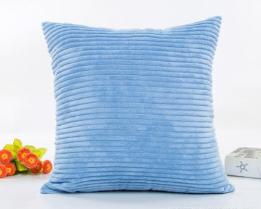 2.5 corn strips corduroy plush plain hug pillowcase cushion set without core