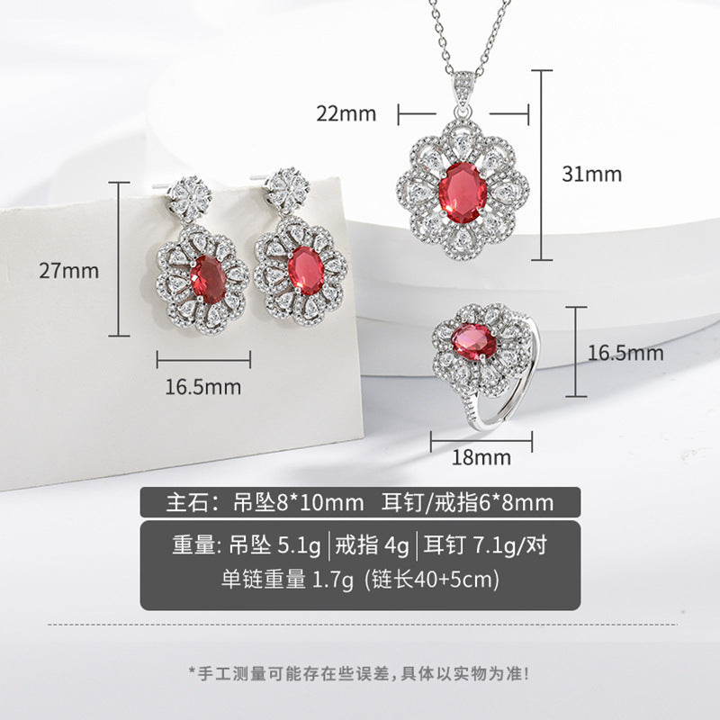 Bridal Jewelry Set - Earrings and Necklace Wedding Suite