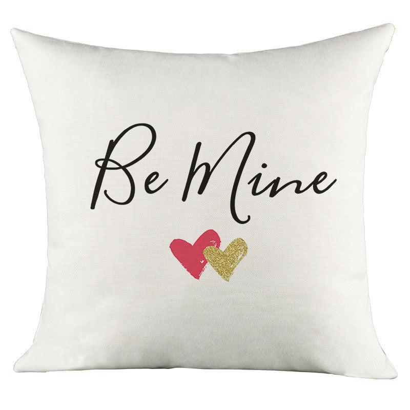 Love Character Language Cushion Celebrity Famous Words Pillow Cover