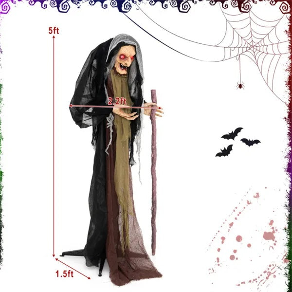 Halloween Witch Prop Decoration - Premium Display Piece