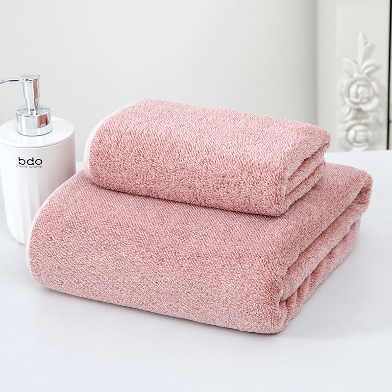 Luxury Coral Fleece Bath Towel - Ultra-Soft Absorbent