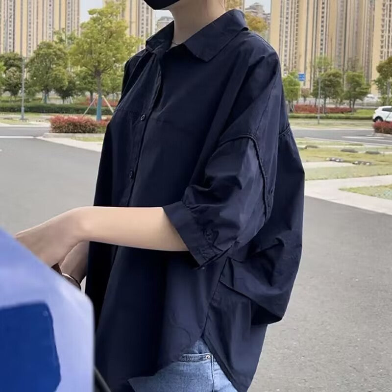 Women's Back-Hole Short Sleeve Shirt - Designer Inspired Style