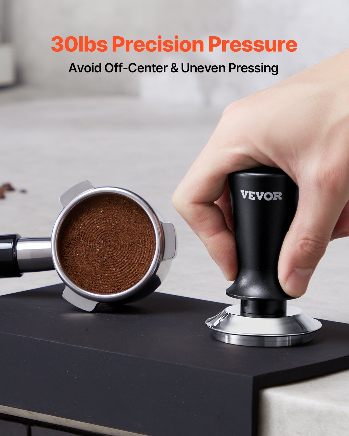53mm Espresso Tamper Stainless Steel Coffee Tamper With Spring