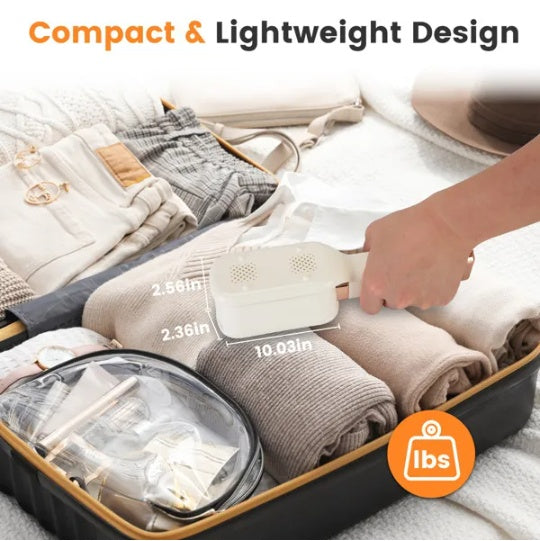3 In 1 Travel Steamer For Clothes, 1000W Handheld Garment Steamer With 180 Rotating Head - Flat Iron, Hanging & Clip Steamer, Dry Wet Ironing, 20OZ Leak-Proof Tank, Lightweight For Travel Home