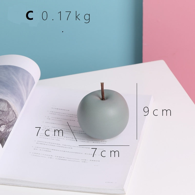 Premium Nordic Town Apple Series - Christmas Ceramic Home Decoration
