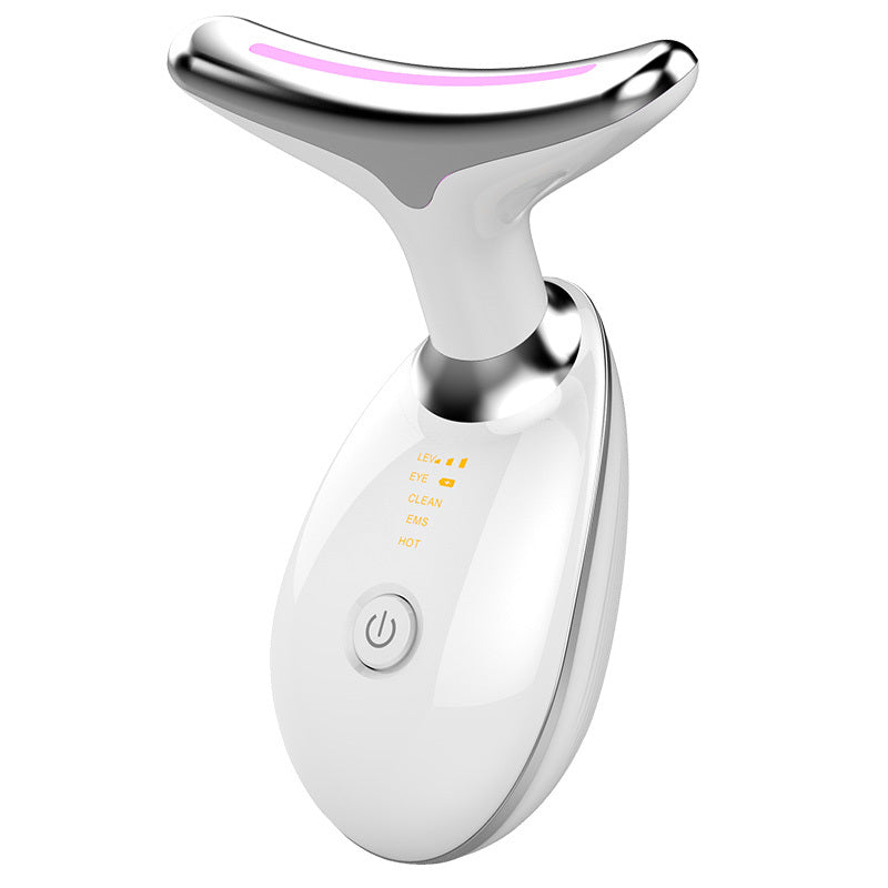 EMS Thermal Neck Lifting Massager - Electric Microcurrent Wrinkle Remover with LED Photon Therapy