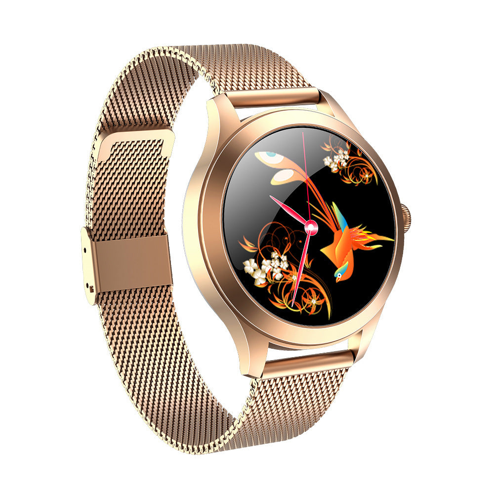 Chivo KW10 Pro Women's Smartwatch - Elegant Fitness Tracker with Steel Strap & Health Monitoring