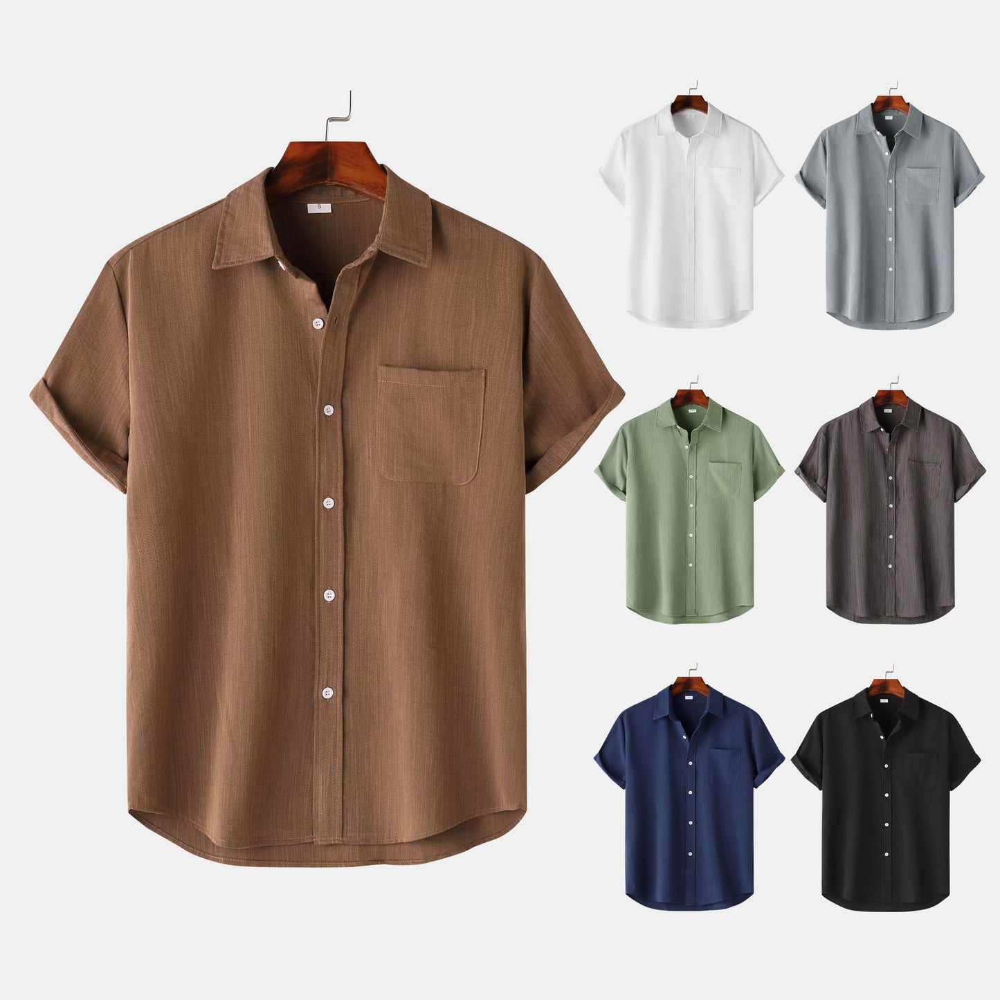 Men's Premium Linen Shirt - Breathable Long Sleeve Design