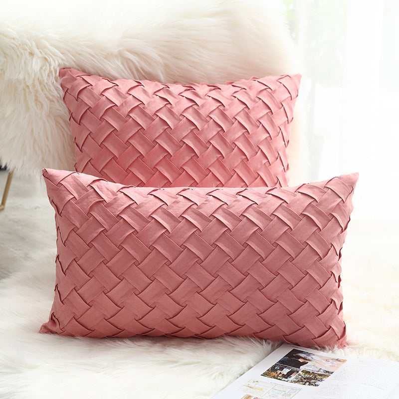 Buckskin woven cushion cover