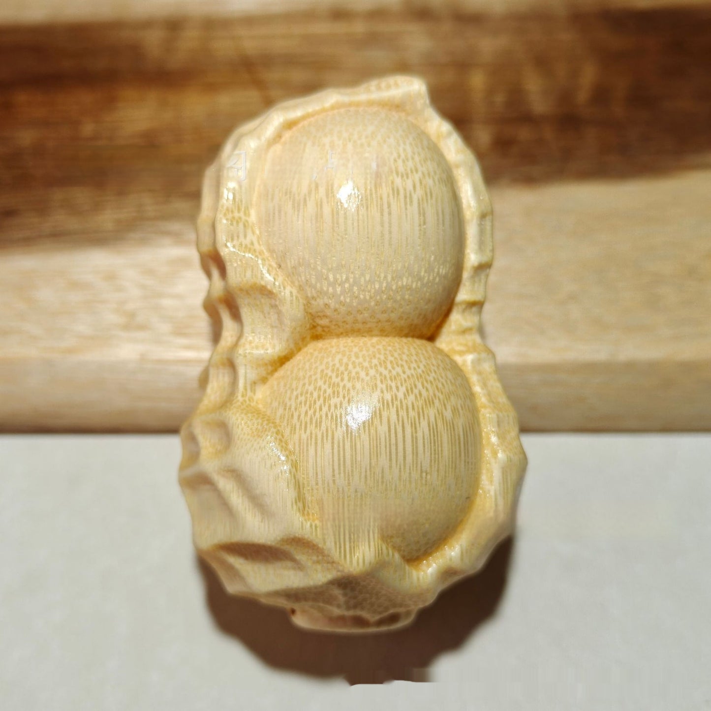 Crafts Pure Natural Solid Bamboo Carving Peanut Ornaments