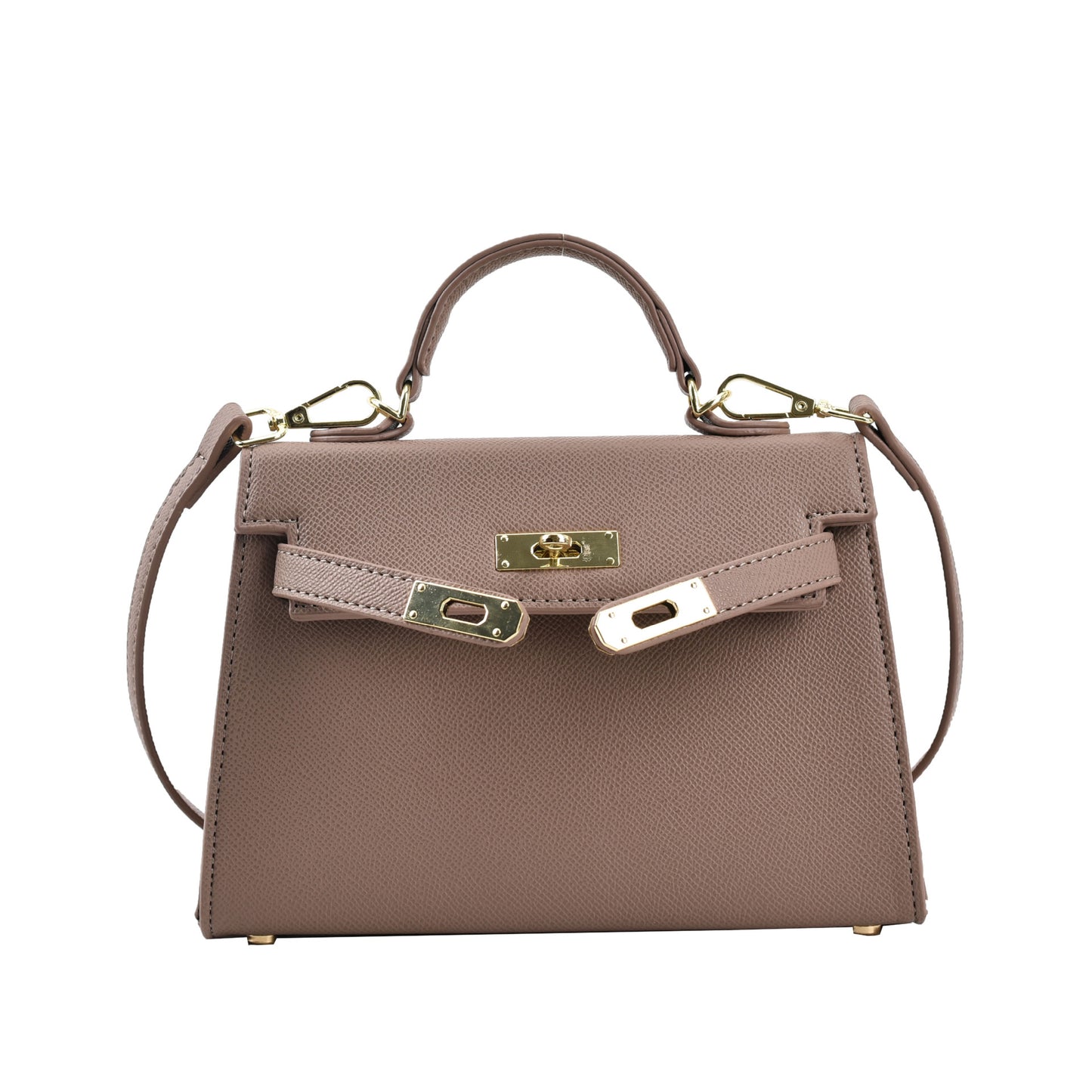 Women's Square Shoulder Bag - Classic PU Leather Handbag