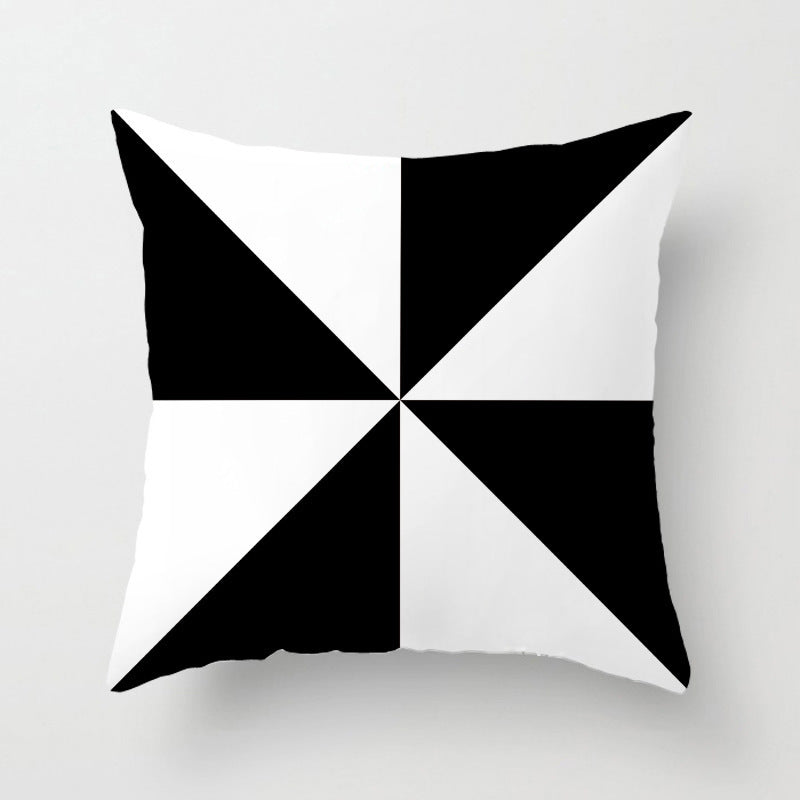 Geometric English Letter Simple And Light Luxury Waist Cushion Pillowcase