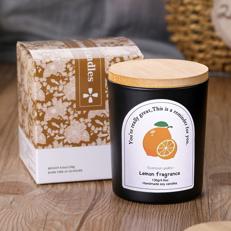 Premium Black Matte Soybean Wax Candle - Blue Misty Morning