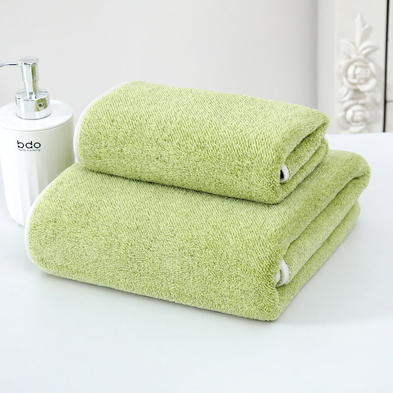 Luxury Coral Fleece Bath Towel - Ultra-Soft Absorbent