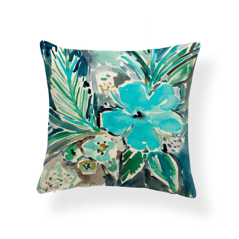 Daffodil printed cushion