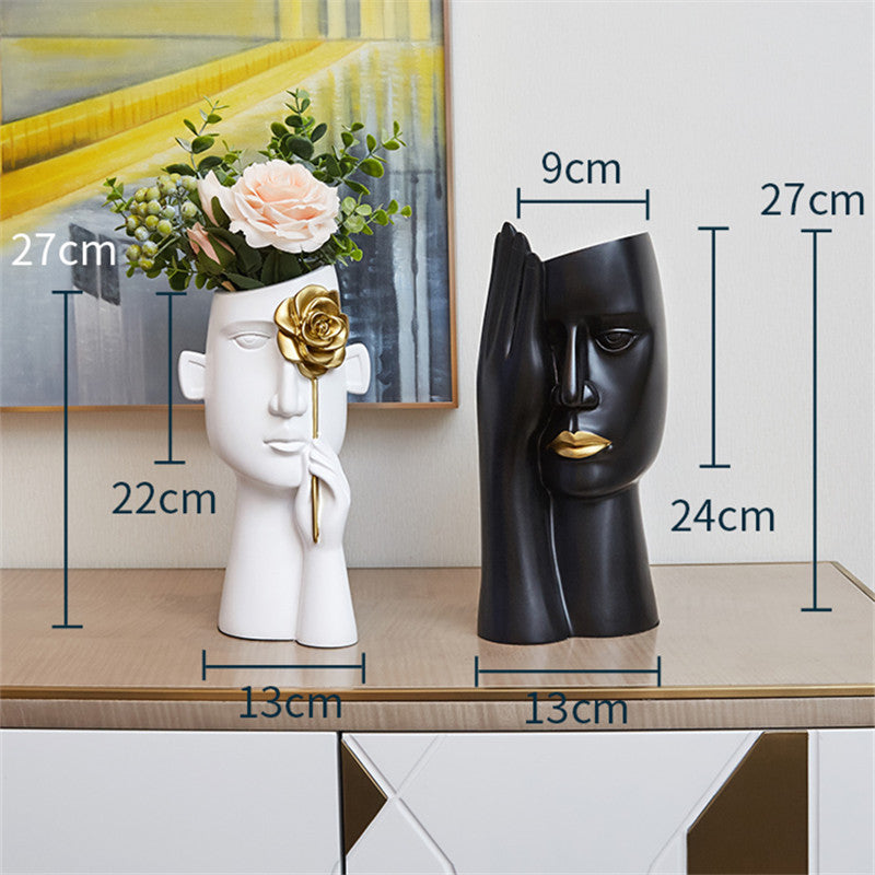 Premium Art Light Luxury Vase - Modern Home Decoration Centerpiece