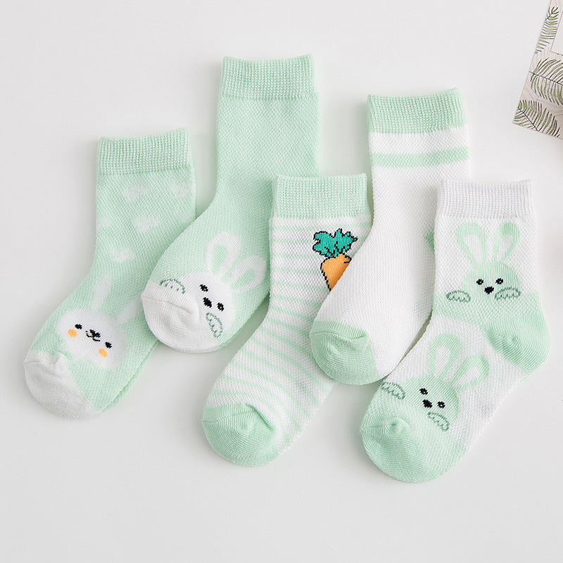 Cotton Baby Socks - Breathable Soft Socks for Boys & Girls