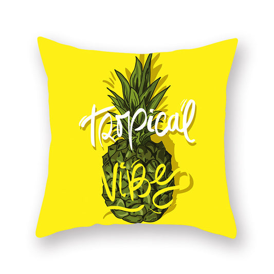 Bright Yellow Pineapple Hug Pillowcase Amazon Hot Style Home Lumbar Pillow Cushion Backrest