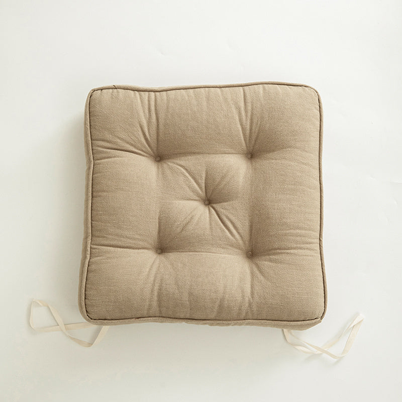 Japanese Simple Cotton And Linen Cushion Thickened And Anti-skid