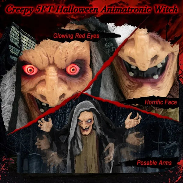Halloween Witch Prop Decoration - Premium Display Piece