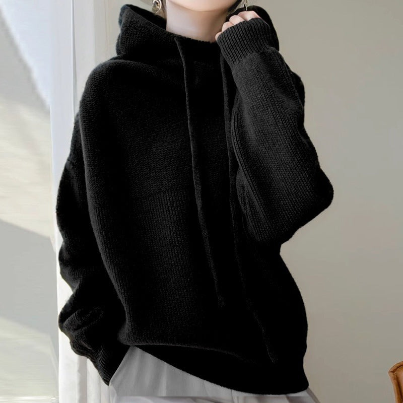 Women's Thicken Lazy Style Sweater - All-Match Long-Sleeved Pullover