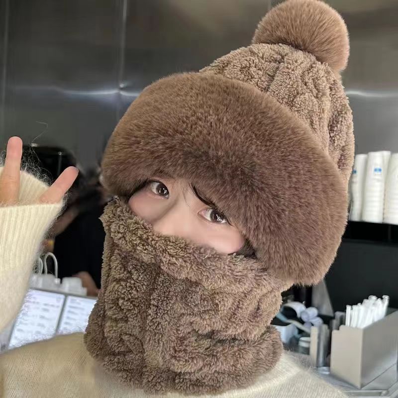 Women's Outdoor Hat - Ear & Wind Protection Single-Layer Fleece-Lined Winter Cap